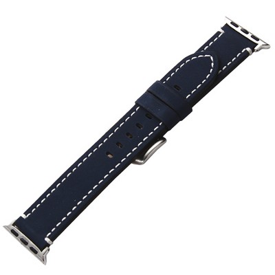 Ремешок кожаный COTECi W35 Homag Leather Band (WH5258-BL) для Apple Watch 40мм/ 38мм Синий - фото 55774
