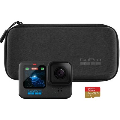 GoPro HERO12 Black (Case + microSD Card 64GB) - фото 93500