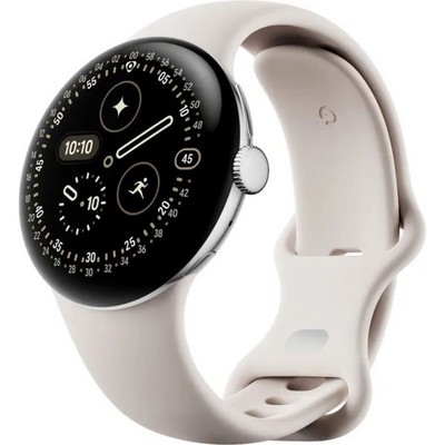 Pixel Watch 4 41mm Wi-Fi Polished Silver/Porcelain - фото 94595