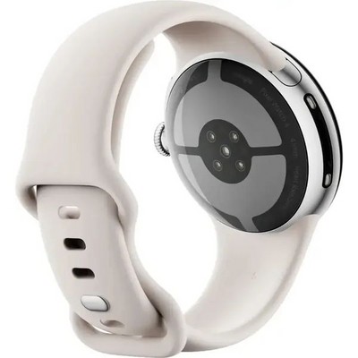 Pixel Watch 4 41mm Wi-Fi Polished Silver/Porcelain - фото 94606