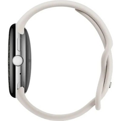 Pixel Watch 4 45mm Wi-Fi Polished Silver/Porcelain - фото 94620
