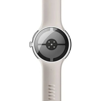 Pixel Watch 4 45mm Wi-Fi Polished Silver/Porcelain - фото 94621