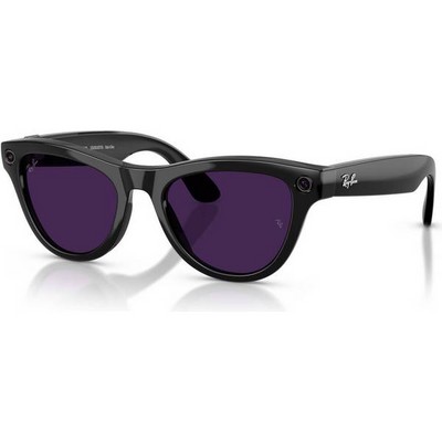 Ray-Ban Skyler (Gen2) RW4014 Shiny Black/Transitions Amethyst lenses Size M (52mm) - фото 96878