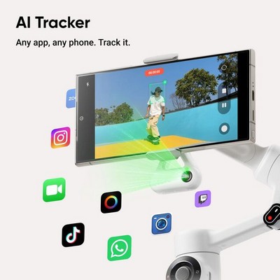 Стабилизатор Insta360 Flow 2 AI Tracker Bundle Arctic White - фото 97486