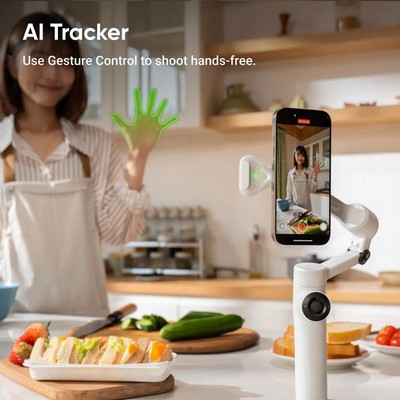 Стабилизатор Insta360 Flow 2 AI Tracker Bundle Arctic White - фото 97488
