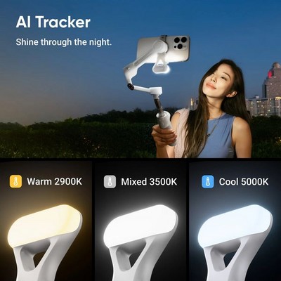 Стабилизатор Insta360 Flow 2 AI Tracker Bundle Arctic White - фото 97489