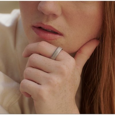 Oura Ring 5 Size 10 Brushed Silver - фото 97554