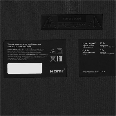 SBER SDX-43F3000DSA (2023) 43" - фото 99844