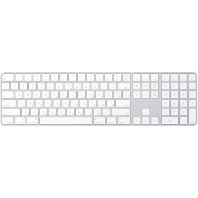 Беспроводная клавиатура Apple Magic Keyboard with Touch ID and Numeric Keypad MK2C3RS/A - фото 100090