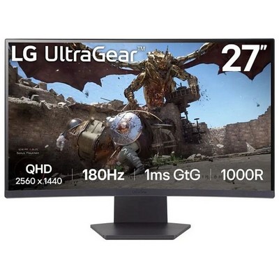 LG UltraGear 27GS60QC-B 27" Black 1ms HDMI, DisplayPort - фото 100760