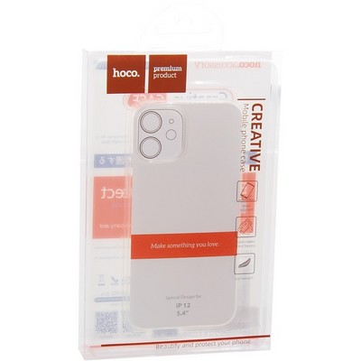 Чехол силиконовый Hoco Light Series для iPhone 12 mini (5.4") Прозрачный - фото 31975