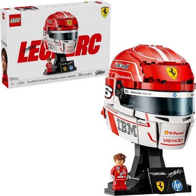 LEGO Formula 1 Ferrari Leclerc Helmet (43014) - фото 102810