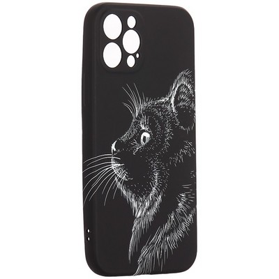 Чехол-накладка силикон MItriFON для iPhone 12 Pro (6.1") 0.8мм с флуоресцентным рисунком AW J71 - фото 104615