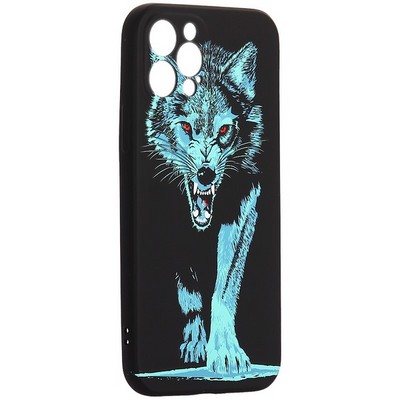 Чехол-накладка силикон MItriFON для iPhone 12 Pro (6.1") 0.8мм с флуоресцентным рисунком AW J74 - фото 104616