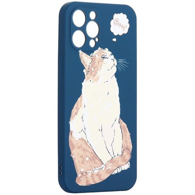 Чехол-накладка силикон MItriFON для iPhone 12 Pro Max (6.7") 0.8мм с флуоресцентным рисунком AW J66 - фото 104618