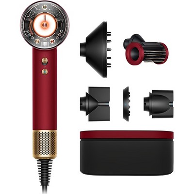 Фен Dyson Supersonic Nural HD16 Red Velvet/Gold с кейсом - фото 104056