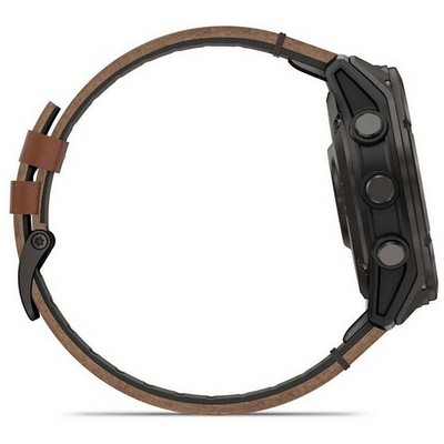 Garmin Fenix 8 Pro 51mm Amoled Sapphire Titanium Carbon Grey Chestnut Leather 010-03199-40 - фото 104249