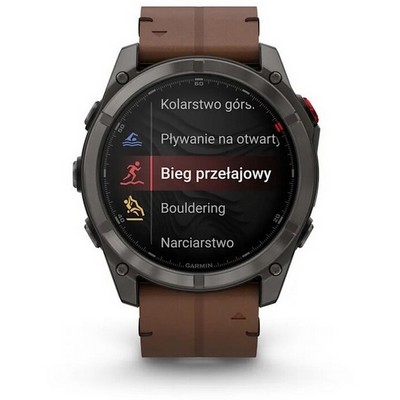 Garmin Fenix 8 Pro 51mm Amoled Sapphire Titanium Carbon Grey Chestnut Leather 010-03199-40 - фото 104273