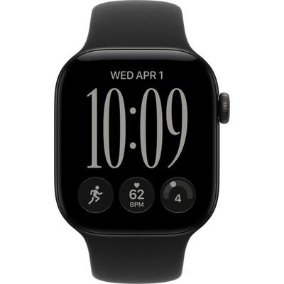 Apple Watch Series 12 42mm GPS Black Aluminum Case with Black Sport Band SM/ML - фото 105111