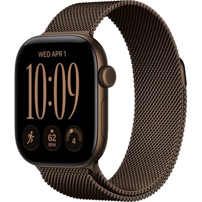 Apple Watch Series 12 42mm GPS Dark Bronze Aluminum Case with Dark Bronze Milanese Loop SM/ML - фото 105132
