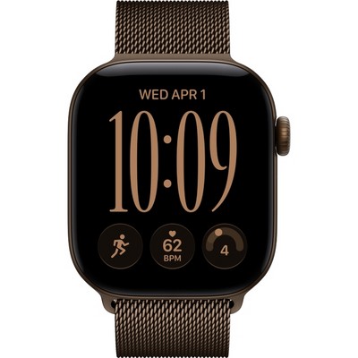 Apple Watch Series 12 42mm GPS Dark Bronze Aluminum Case with Dark Bronze Milanese Loop SM/ML - фото 105133