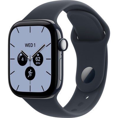 Apple Watch Series 12 42mm GPS + Cellular Night Blue Ceramic Case with Navy Blue Sport Band SM/ML - фото 105162