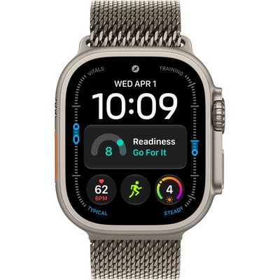 Apple Watch Ultra 4 49mm GPS + Cellular Natural Titanium Case with Natural Titanium Milanese Loop S/M/L - фото 105352