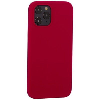 Накладка силиконовая MItrifON для iPhone 12 Pro Max (6.7") без логотипа Raspberry Малиновый №36 - фото 39146