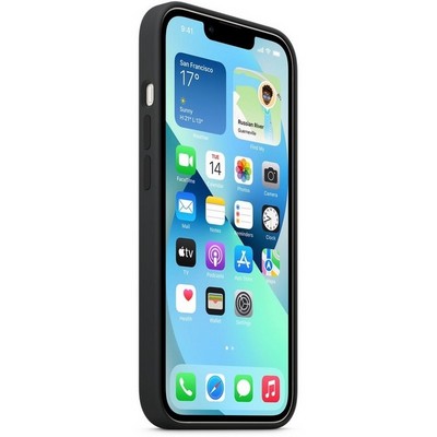 Накладка силиконовая MItrifON для iPhone 13 Pro (6.1") без логотипа Black Черный №18 - фото 45486