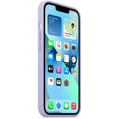 Накладка силиконовая MItrifON для iPhone 13 (6.1") без логотипа Lilac Сиреневый №41 - фото 45391
