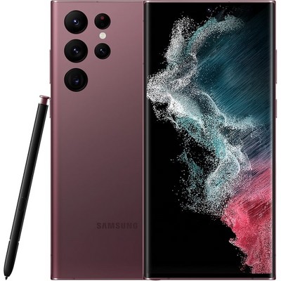 Samsung Galaxy S22 Ultra (SM-S908) 12/256GB, бургунди - фото 46345