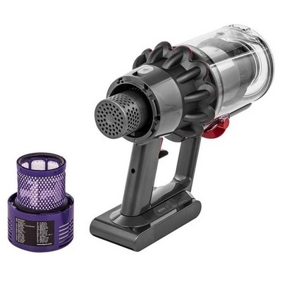 Пылесос Dyson Cyclone V10 Absolute, серый/желтый - фото 47728