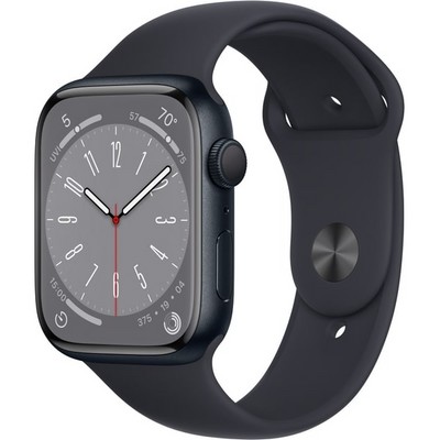 Apple Watch Series 8 GPS 45mm S/M/L Midnight Aluminium (тёмная ночь) - фото 48813