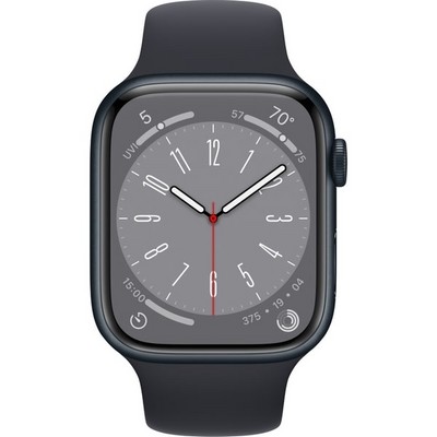 Apple Watch Series 8 GPS 45mm S/M/L Midnight Aluminium (тёмная ночь) - фото 48814