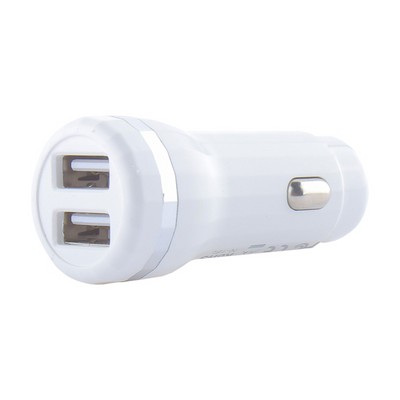 Разделитель автомобильный Hoco Z27 Staunch dual port in-car Charger with cable Type-C (2USB: 5V & 2.4A) Белый - фото 50998