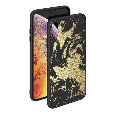 Чехол-накладка закаленное стекло Deppa Glass Case D-86503 для iPhone XS Max (6.5") 2.0мм Золотистый - фото 51179