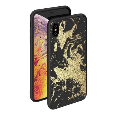 Чехол-накладка закаленное стекло Deppa Glass Case D-86503 для iPhone XS Max (6.5") 2.0мм Золотистый - фото 51180