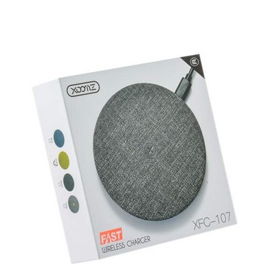 Беспроводное зарядное устройство XOOMZ (5-9V-2A) Fabric Wireless Fast Charging (XZC0001green) ткань Зеленый - фото 51250