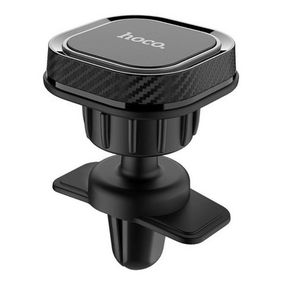 Автомобильный держатель Hoco CA52 Intelligent air outlet in-car holder магнитный универсальный в решетку черный - фото 51334