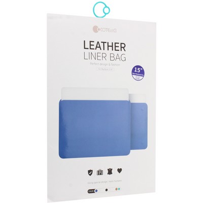 Защитный чехол-конверт COTECi Leather (MB1019-BR) PU Ultea-thin Case для Apple MacBook New Pro 15" Коричневый - фото 51477