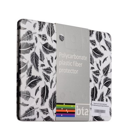 Защитный чехол-накладка BTA-Workshop для MacBook Pro 13 вид 18 (перья) - фото 51486