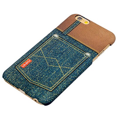 Накладка пластиковая Umku Jeans для iPhone 6s/ 6 (4.7) Soft-touch вид 6 - фото 51591