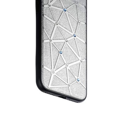 Чехол-накладка силиконовый COTECi Star Diamond Case для iPhone 8 Plus/ 7 Plus (5.5) CS7033-TS Серебристый - фото 51939