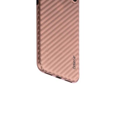 Чехол-накладка карбоновая Coblue 4D Glass & Carbon Case (2в1) для iPhone XS/ X (5.8") Розовый - фото 52044