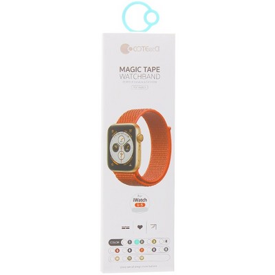 Ремешок COTECi W17 Magic Tape Band (WH5225-KR-40) для Apple Watch 40мм/ 38мм Хаки - фото 52667