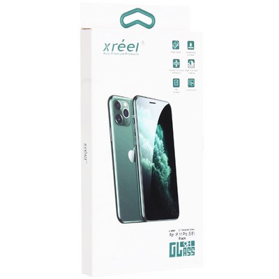 Стекло защитное Xreel 3D Full Glue Premium Glass (полноклейкое) для iPhone 12/ 12 Pro (6.1") Black - фото 52963