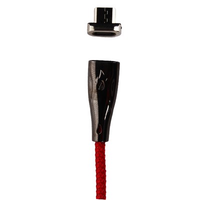 Дата-кабель USB Hoco U75 Magnetic charging data cable for MicroUSB (1.2м) (3A) Красный - фото 52974