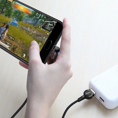 Дата-кабель USB Hoco S8 Magnetic charging data cable for MicroUSB (1.2м) (2.4A) Черный - фото 52987
