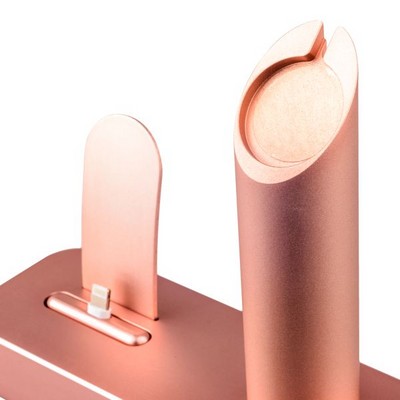 Док-станция COTECi Base1 Charging Cradle для Apple Watch & iPhone X/ 8 Plus/ 8 stand CS2045-MRG Pink-gold - Розовое золото - фото 53013