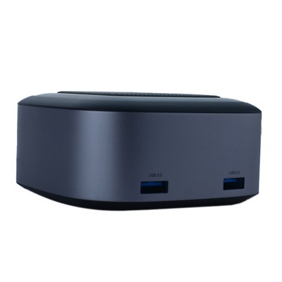 Док-станция&USB-концентратор Type-C Baseus Intelligent HUB 8в1 (CAHUB-SOG) USB3.0x3/ 3.5mm/ Type-C/ 4K/ MicroSD/ SD Графитовый - фото 53190